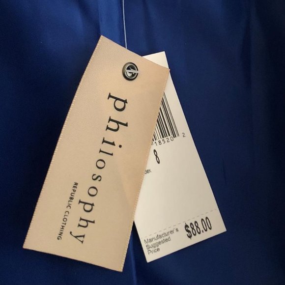 NWT, Philosophy Republic Clothing, Women's Blazer, Size: 8, Color: Blue - Picture 4 of 9